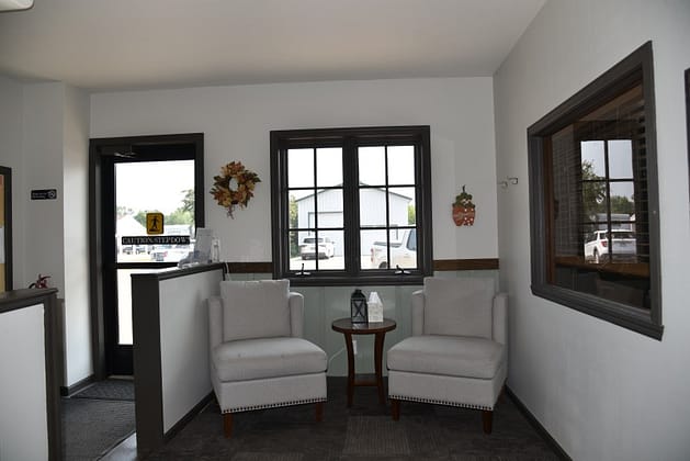 Clear Sky Wellness, PLLC Hawley Minnesota mental health psychiatric and urgent care clinic waiting room.